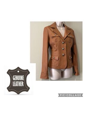 NWOT Brandon Thomas Leather Jacket M